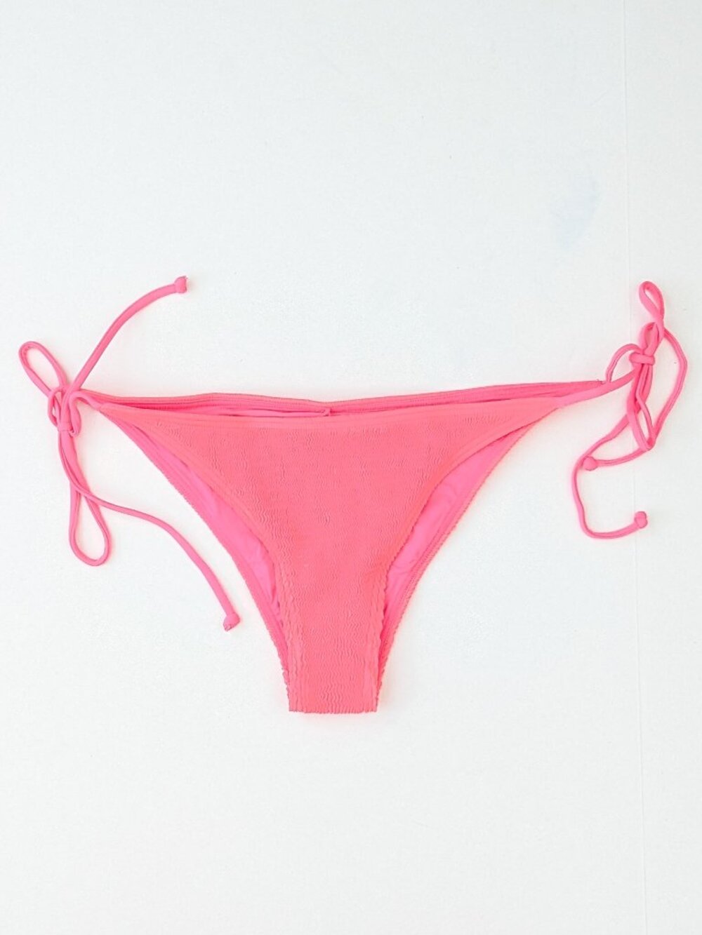 LSpace Lily Tie String Bikini Bottom Vibrant Pink Womens Large